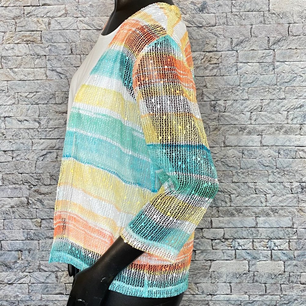 Alfred Dunner Netted Wrap With Built In Tank Top - Picture 3 of 6